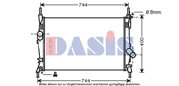 AKS DASIS Radiaator,mootorijahutus 090075N